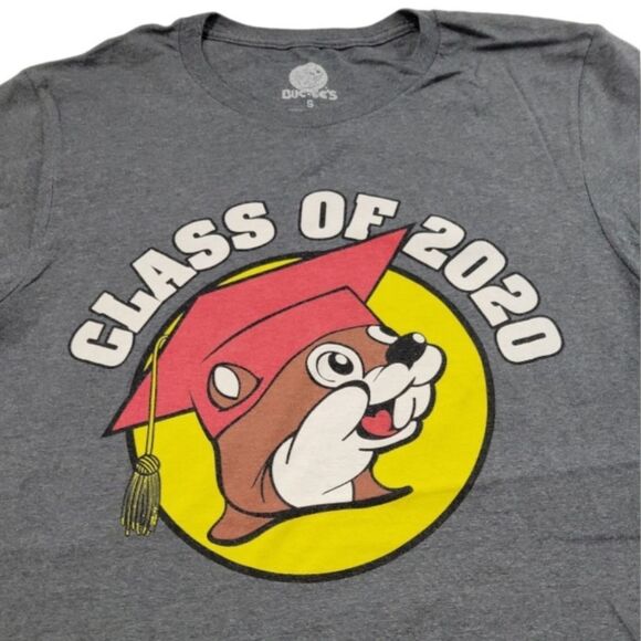 Buc-ee's Shirt Size Small S Buc-ee's Class Of 2020 Graphic Print T-Shirt Bucee's - Picture 3 of 7